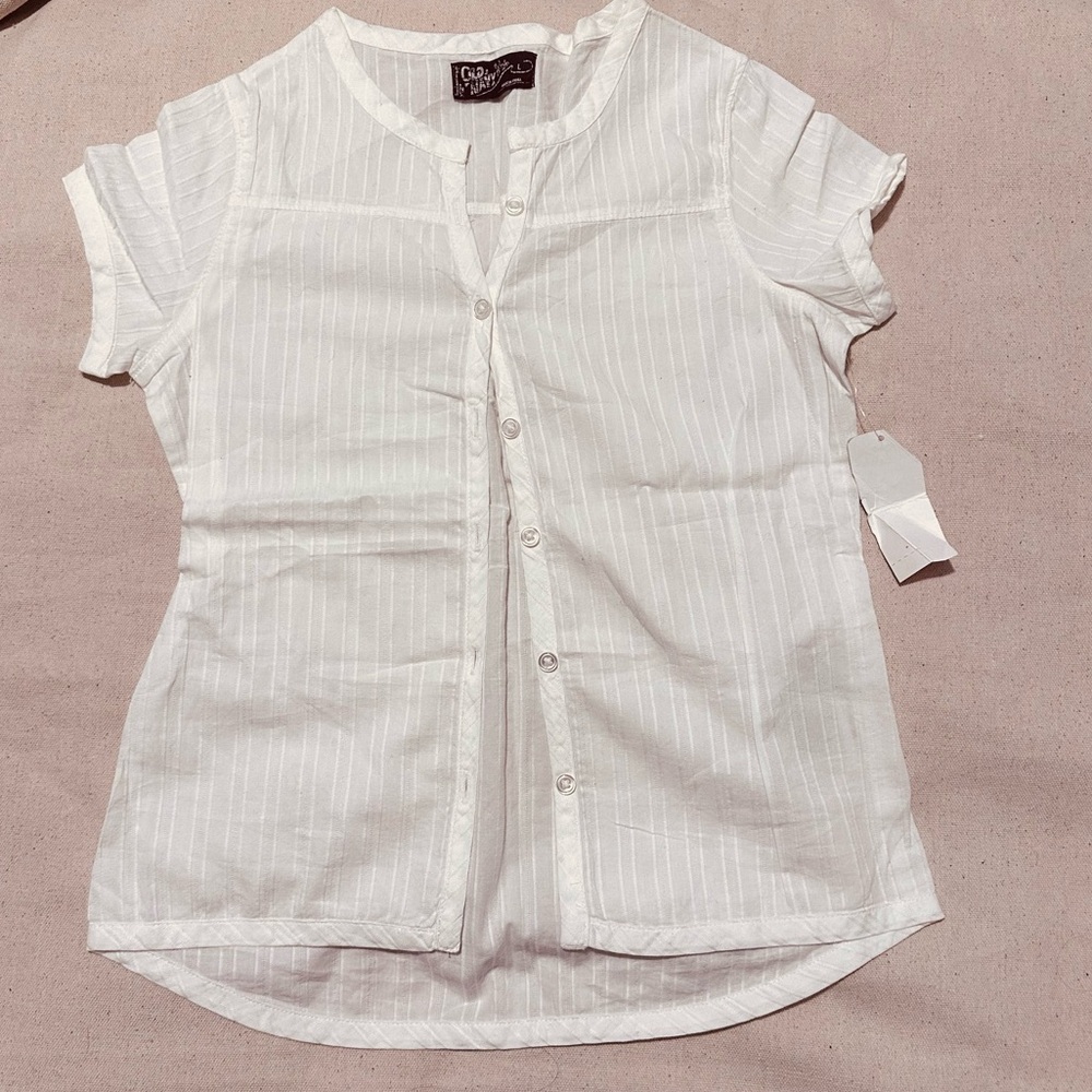Vintage | Top | Cottagecore Girl’s Top in White